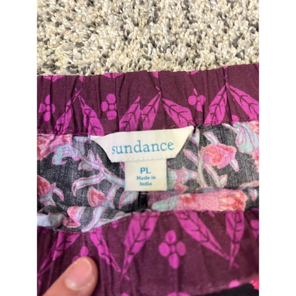 Sundance Floral Print‎ Pajama Shorts LP Drawstring Cotton Lounge Boho Pockets - Picture 3 of 11